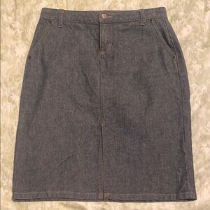 J. Crew Classic Blue Denim Pencil Skirt